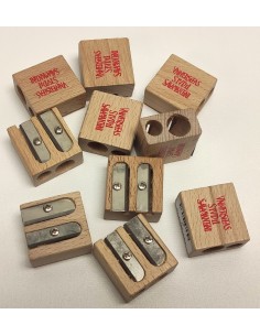 SACAPUNTAS MADERA DOBLE